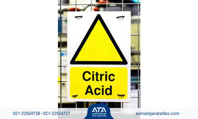 ملاحظات و خطرات اسید سیتریک
