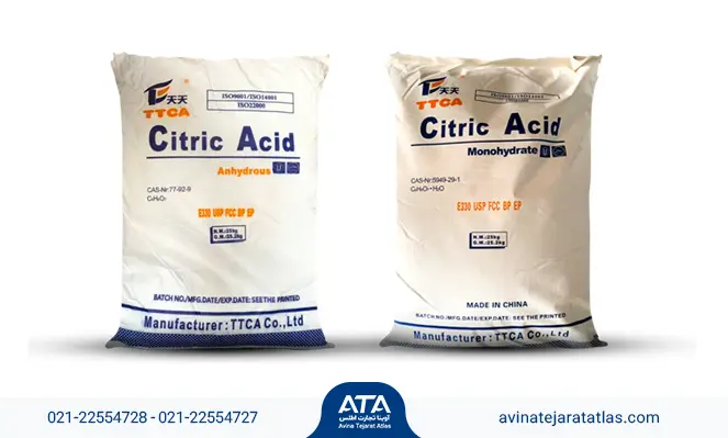 اسید سیتریک خشک و آبدار